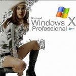 windows XP proffesional female wallpaper