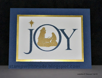 Joyful Nativity, Stampin' Up!, Christmas card, Stamp with Trude, SU, CAS