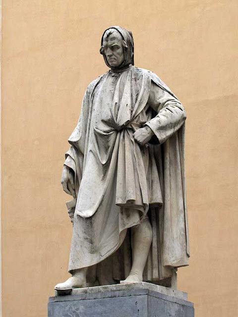 Monument to Nicola Pisano by Salvino Salvini, Santa Maria del Carmine, corso Italia, Pisa