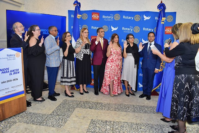 Club Rotario Santo Domingo Bella Vista juramenta nueva directiva para el período 2025-2026