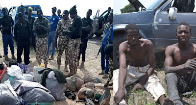 Nigerian soldiers capture Boko haram logistics suppliers in Borno