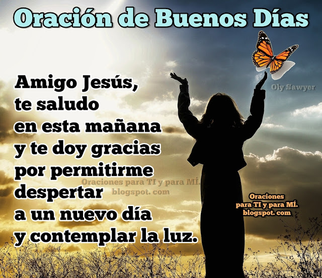 Te doy gracias por permitirme despertar a un nuevo día y contemplar la luz. Gracias por que puedo estrenar una nueva oportunidad de ser feliz y ayudar a otros a ser felices.