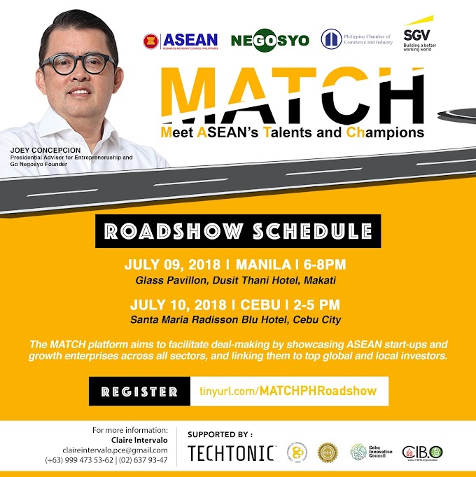 MATCH Philippines Roadshow: Linking ASEAN start-ups and growth enterprises with investors