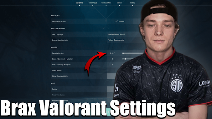 brax Valorant Settings, Crosshair, Keybinds & More - Top Twitch Streamers