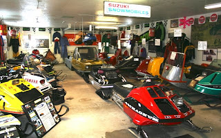 Back Room of Snowmobile Museum