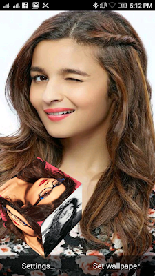 Alia Bhatt 3D live Wallpaper For Android Mobile Phone 