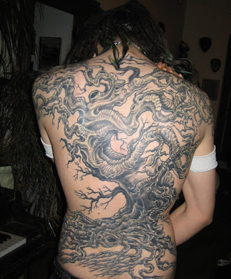 3D Tree Tattoo, Full Back Piece Tattoo Design. Posted by sinyo77 at 5:34 PM