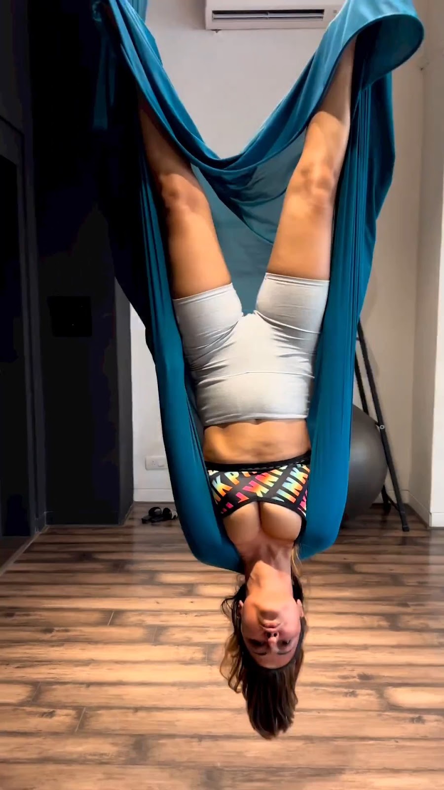hina khan cleavage ariel yoga hot actress