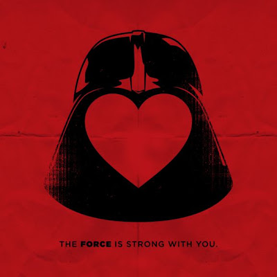 Отличная валентинка с имперским штурмовиком и Дартом Вейдером star wars valentine 