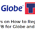 3 Ways on How to Register FREE FB For Globe and TM