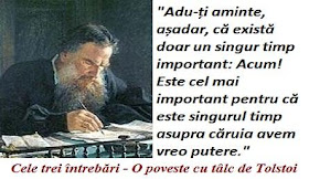 Cele trei întrebări - O poveste cu tâlc de Tolstoi