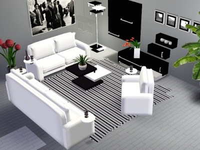 Design Living Room on My Sims 3 Blog  Serie Fusion Living Room Set By Feilchen