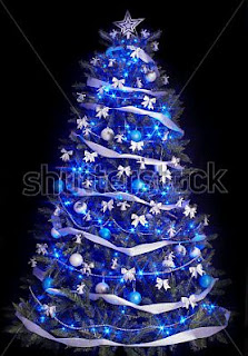 Arboles de Navidad Color Azul, parte 2