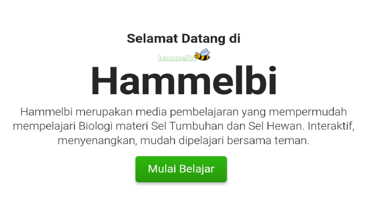 Media Pembelajaran Interaktif Biologi Materi Sel "Hammelbi" Berbasis Android .Apk