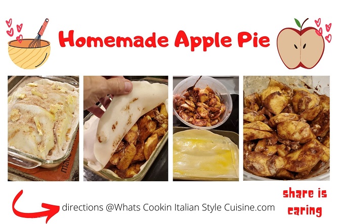 this is a collage of photos on how to make homemade apple pie