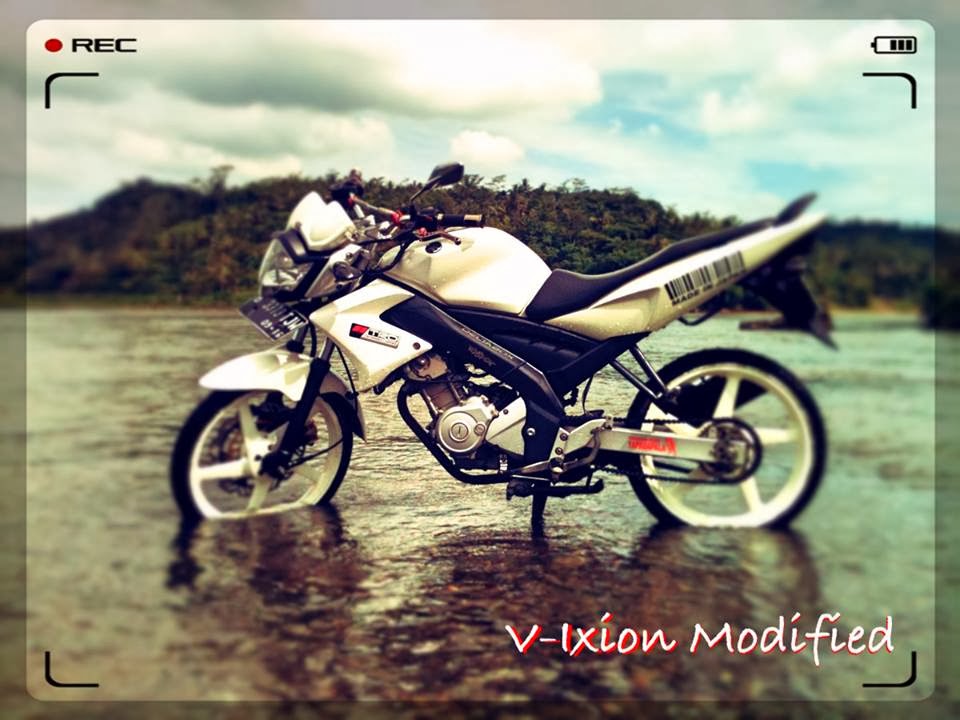 RODA LUMPUR Modifikasi Vixion 2012 Warna Putih