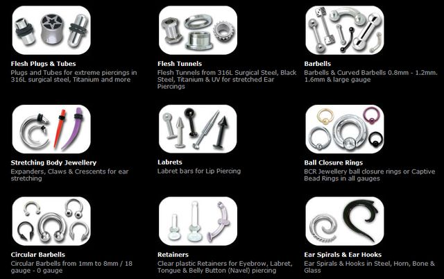 Titanium Body Jewellery