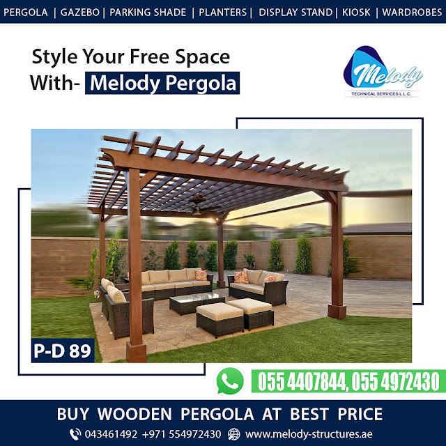 Wooden Pergolas Manufacturer in UAE | Awnings Pergolas in Dubai Abu Dhabi Sharjah