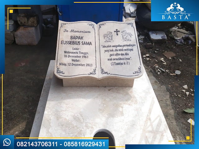 Contoh Kijing Makam Kristen Custom Terlaris di Bintang Antik Sejahtera