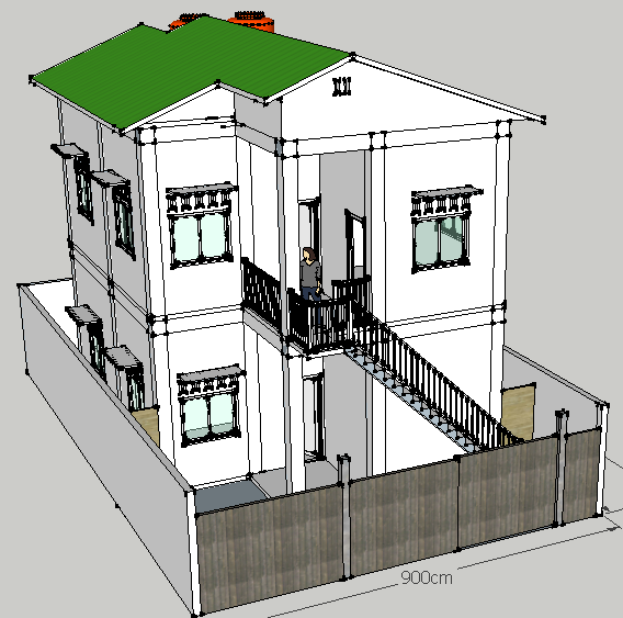 Contoh Desain Rumah  Dengan Sketchup  Gontoh