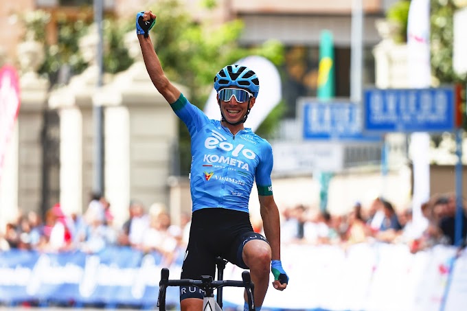 Lorenzo Fortunato gana la etapa reina de la Vuelta a Asturias y es el nuevo líder