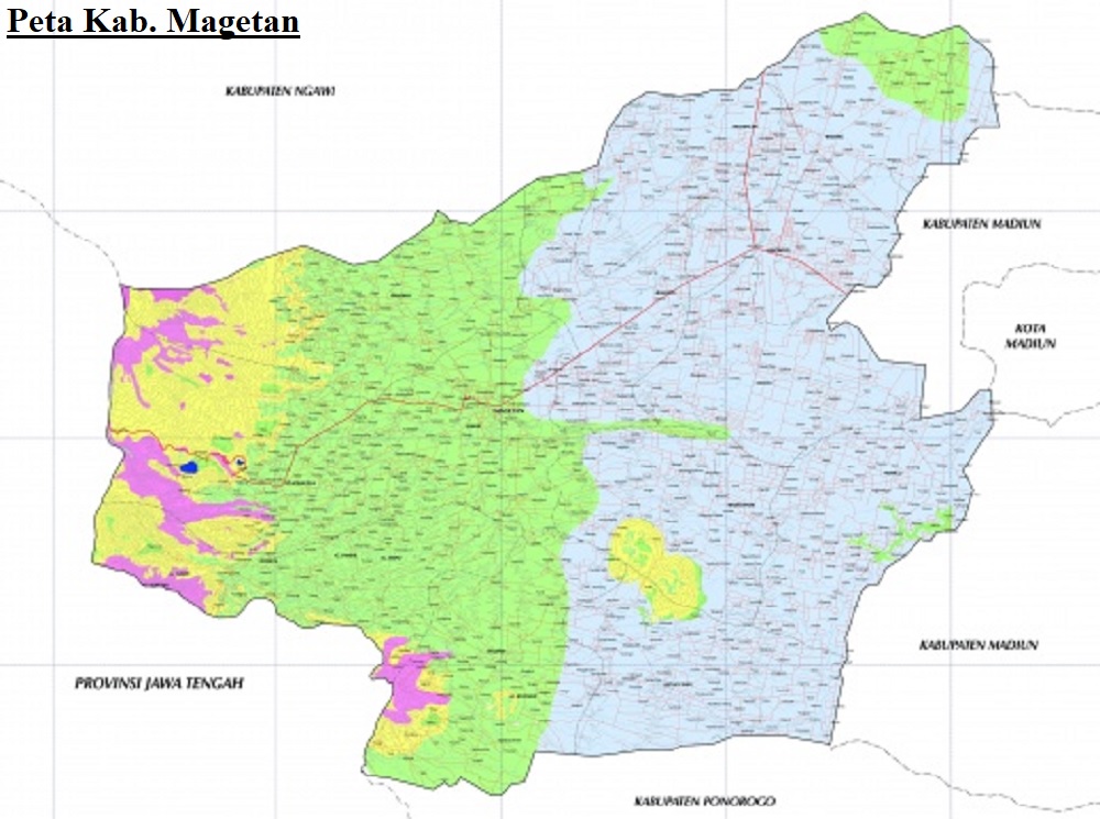 Peta Magetan Jawa Timur