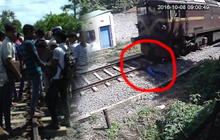 Youth commits suicide by lying down in front of train in Matara