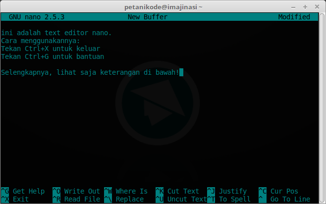 Teks editor di Linux