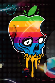 Apple Logo Skull iPhone Wallpaper By TipTechNews.com