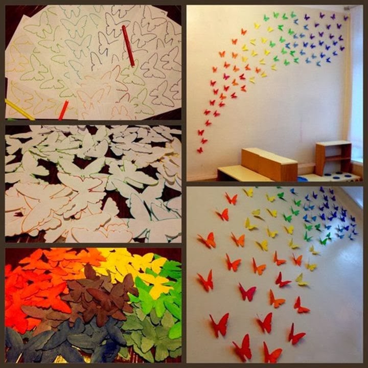 Paper Butterflies  Wall  Art DIY Craft Projects