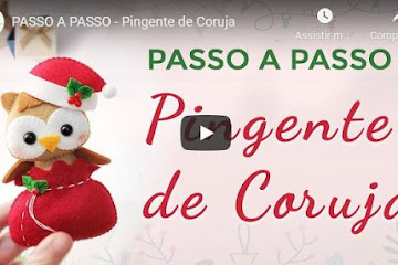 Pingente de Natal em feltro com Pap para Natal 2020