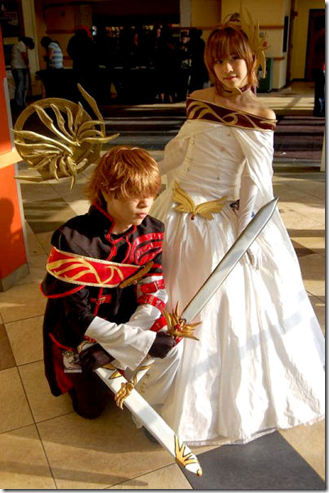 tsubasa - reservoir chronicle cosplay - syaoran and sakura