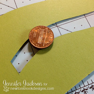 Penny Slider Card tutorial - Newton's Nook Designs - step 5