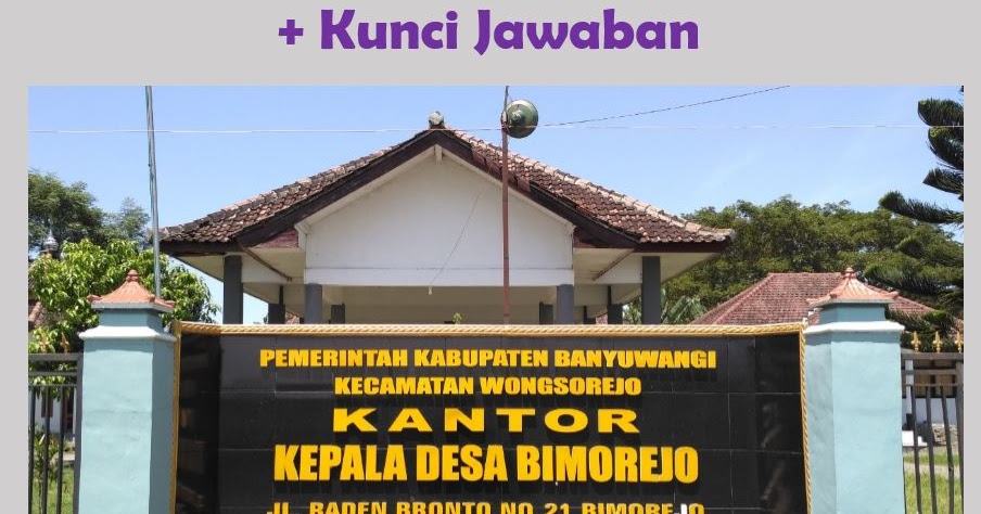 50 Soal  Tes  Perangkat  Desa  dan Kunci Jawaban pdf doc 