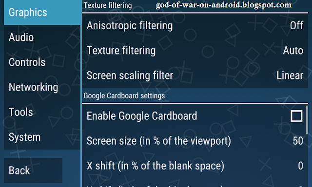 PPSSPP Settings for God of war