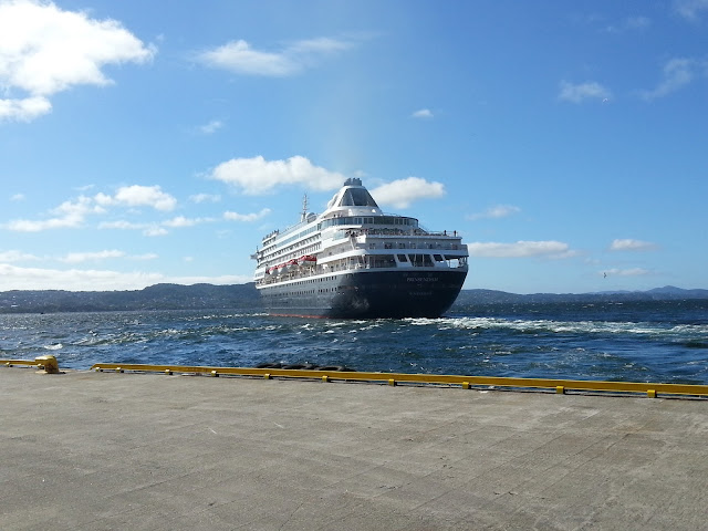 Holland America cruise ship Prinsendam in Bergen, Norway; Ships in Bergen