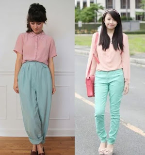 baju pink cocok dengan celana warna apa