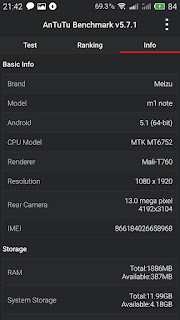 Flyme upgrade Meizu M1 Screenshot