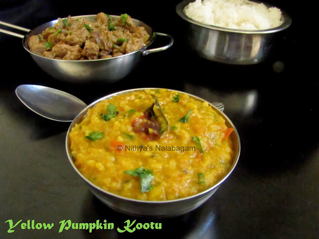 Yellow Pumpkin Kootu