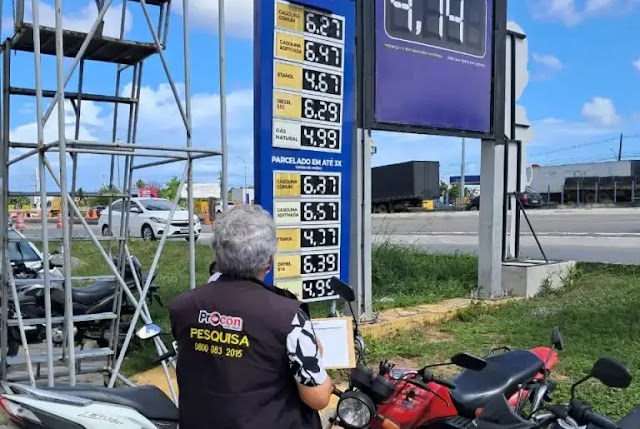 Diferença no preço da gasolina em João Pessoa chega a R$ 0,23; confira os mais baratos