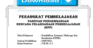 RPP penjas smp ktsp kelas 7, 8, 9 lengkap dengan silabus 