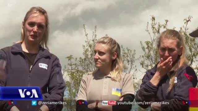Ukrainian women training in Kosovo in mine clearance