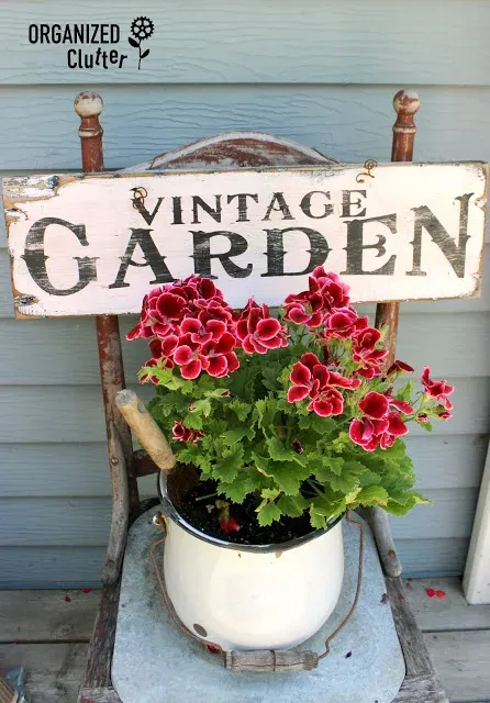 Photo collage of enamelware decor.