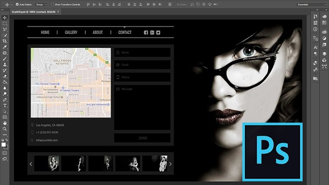 How to Design a Dark Style Website in Photoshop [Free Course]