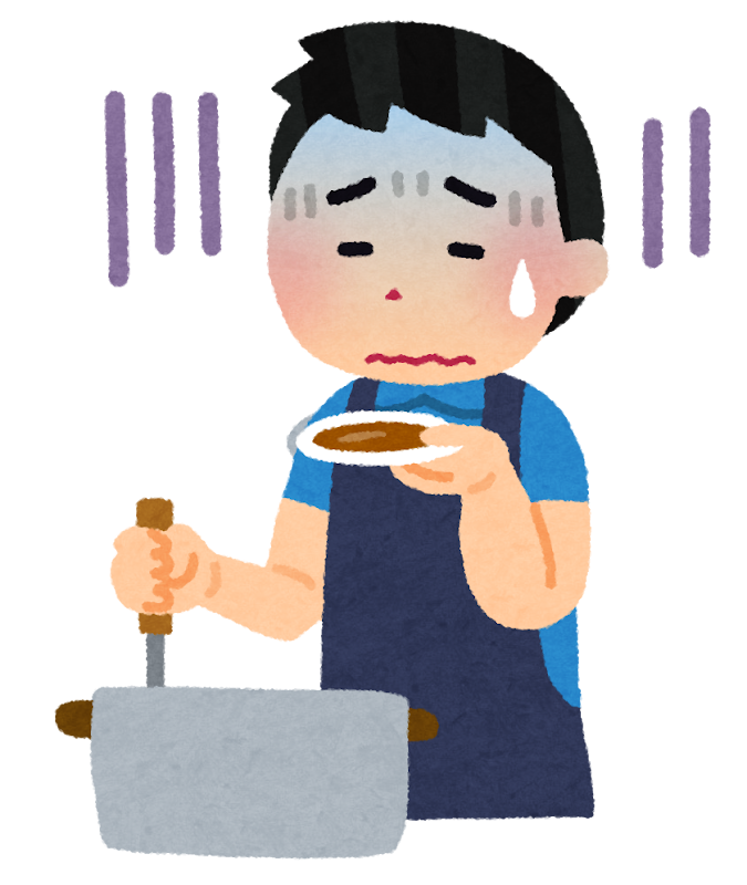 料理を失敗した人のイラスト 男性 かわいいフリー素材集 いらすとや