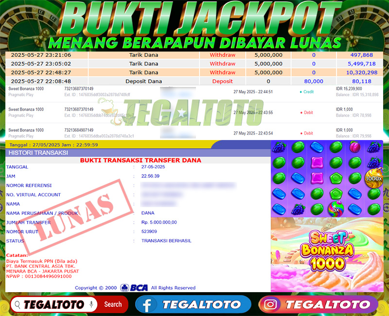 Bukti Jackpot