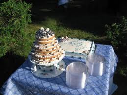 blue wedding cakes pict