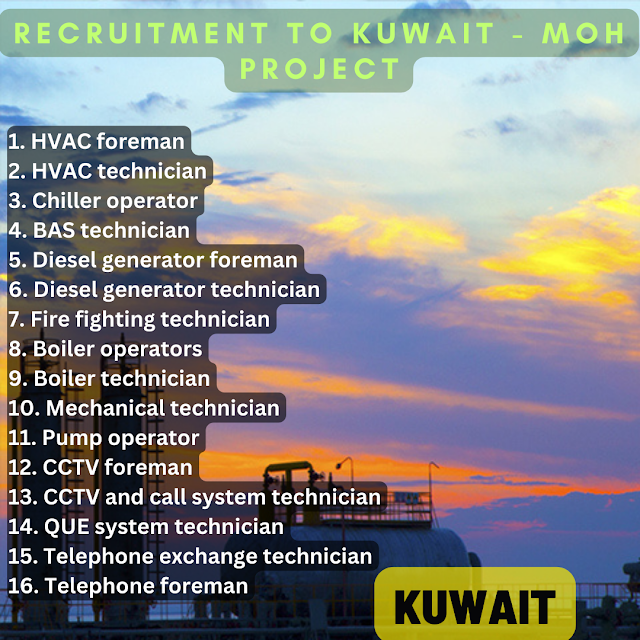 Recruitment to Kuwait - MOH Project