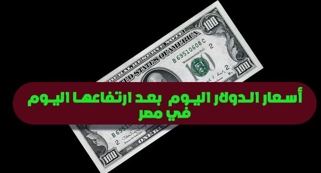 أسعار الدولار اليوم  بعد ارتفاعها اليوم في مصر