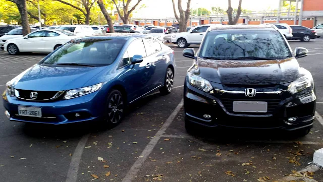 Honda HR-V x Honda Civic: comparativo